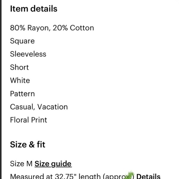 Jessica Simpson White and floral print Crochet Dress, medium - Picture 4 of 4